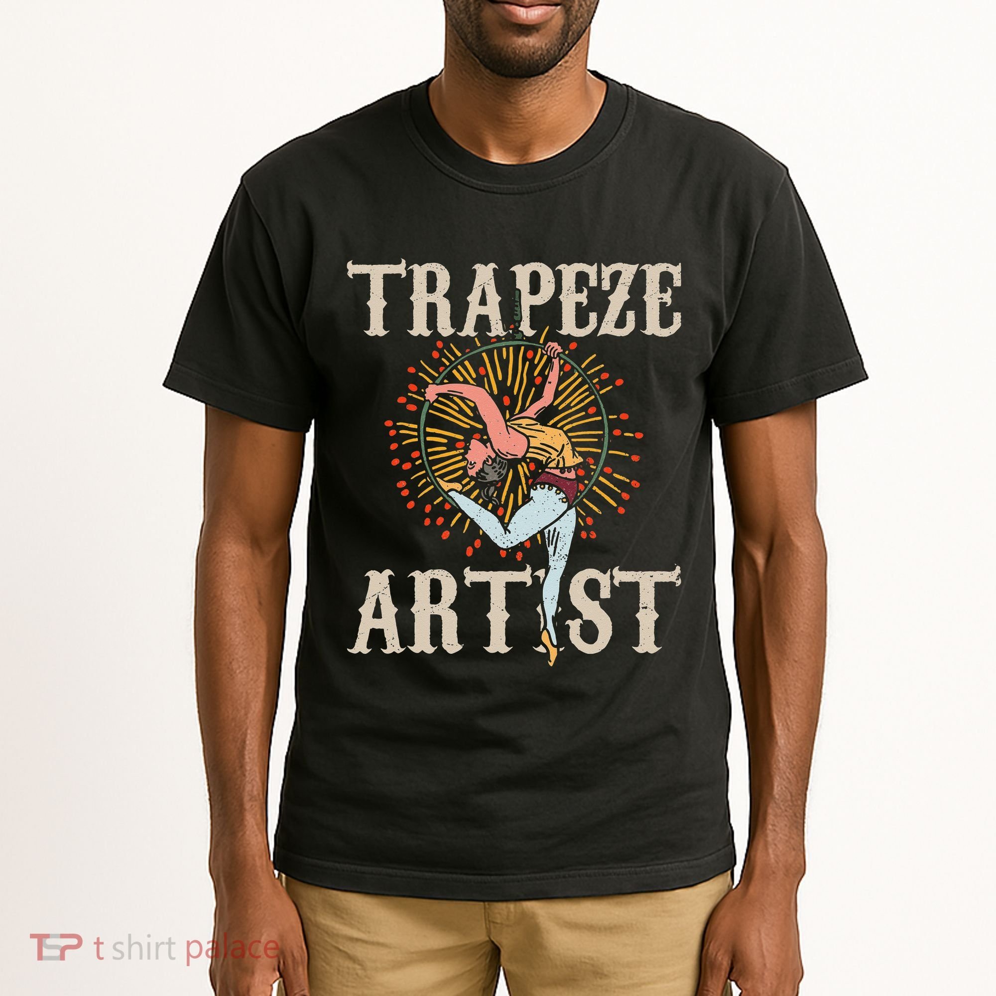 Trapeze Artist Acrobat Carnival Theme Circus Staff Costume Tall T-Shirt