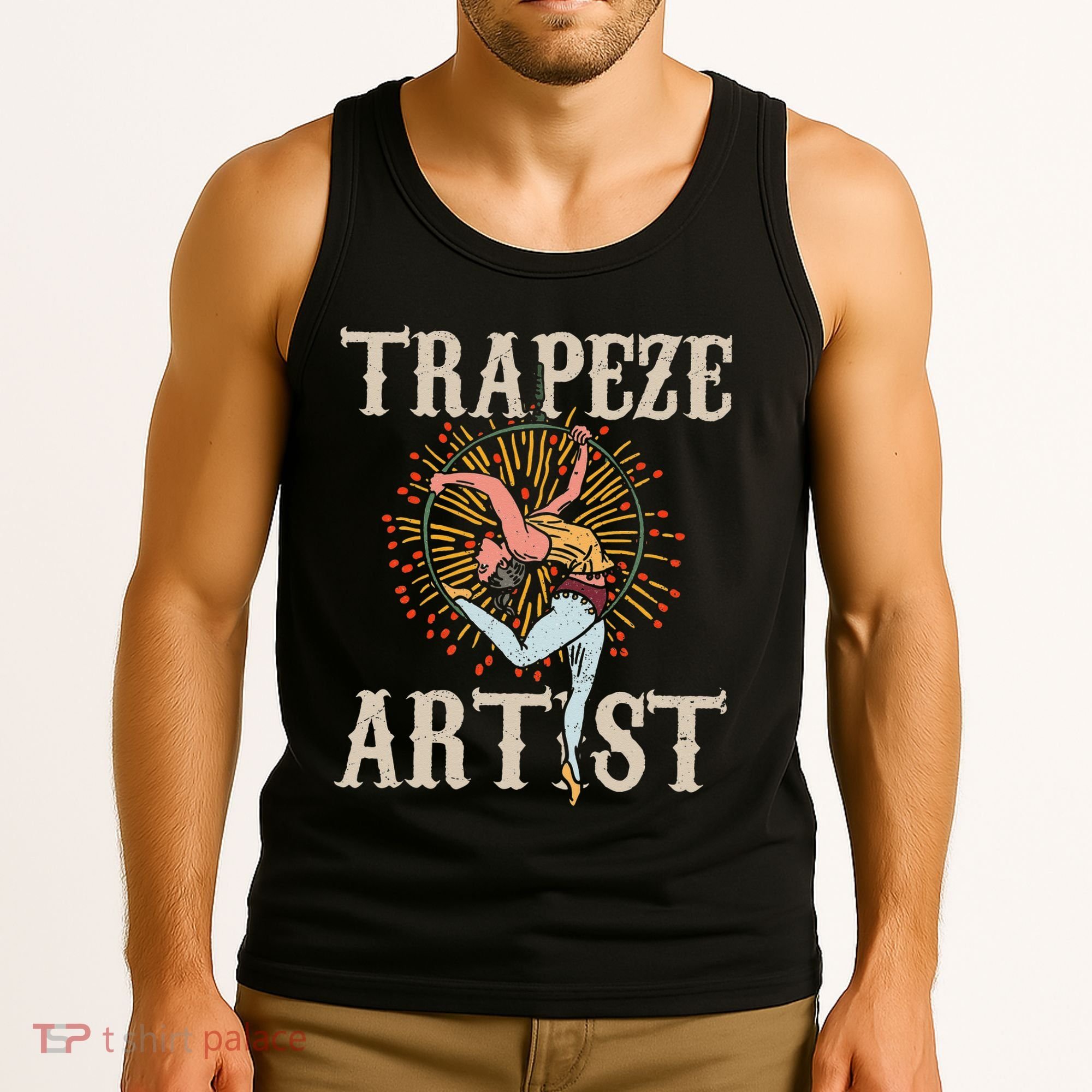 Trapeze Artist Acrobat Carnival Theme Circus Staff Costume Tank Top