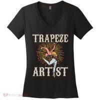 Trapeze Artist Acrobat Carnival Theme Circus Staff Costume Women's V-Neck T-Shirt thumb 0