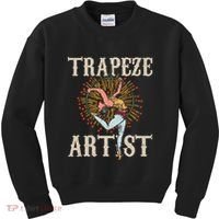 Trapeze Artist Acrobat Carnival Theme Circus Staff Costume Kids Sweatshirt thumb 0