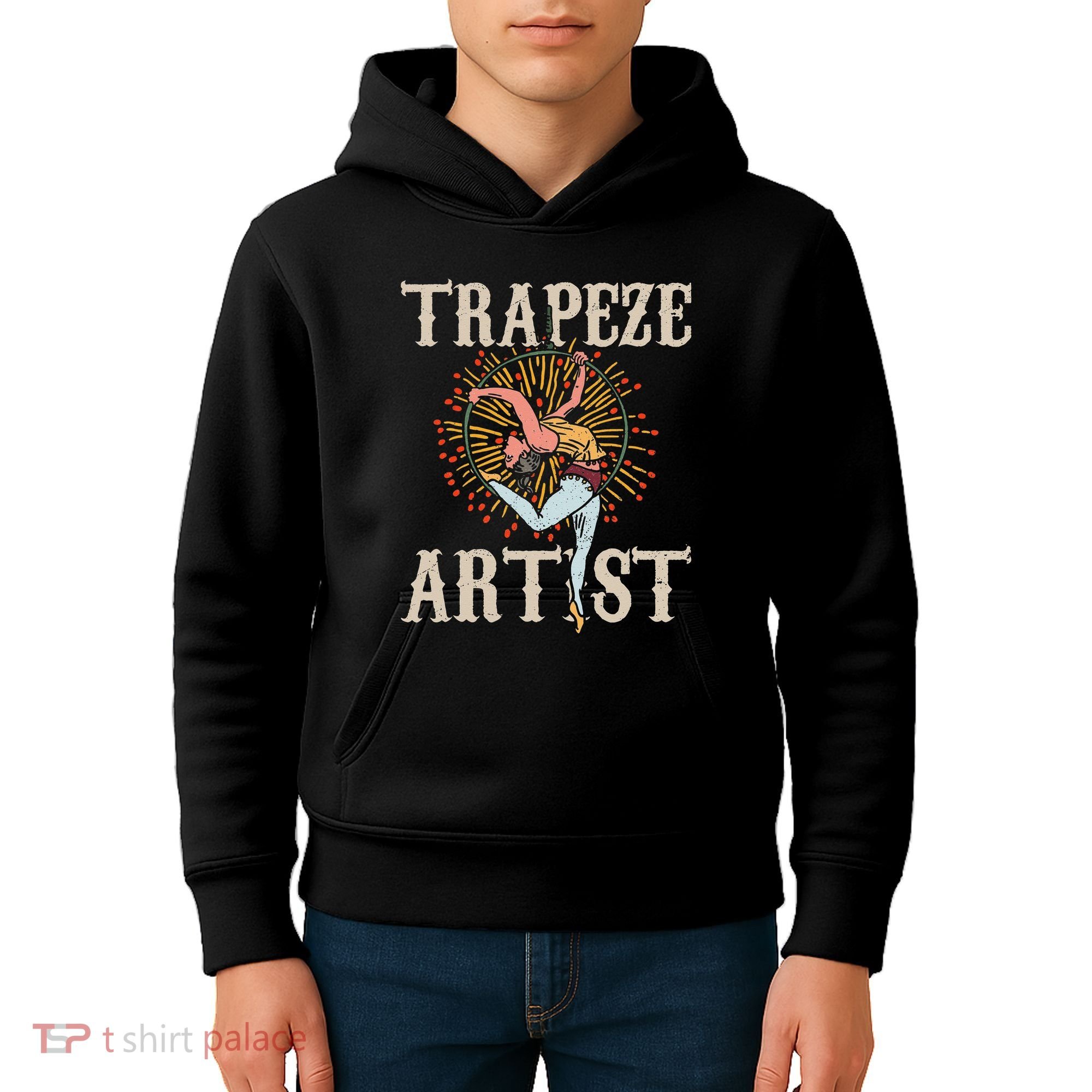 Trapeze Artist Acrobat Carnival Theme Circus Staff Costume Kids Hoodie