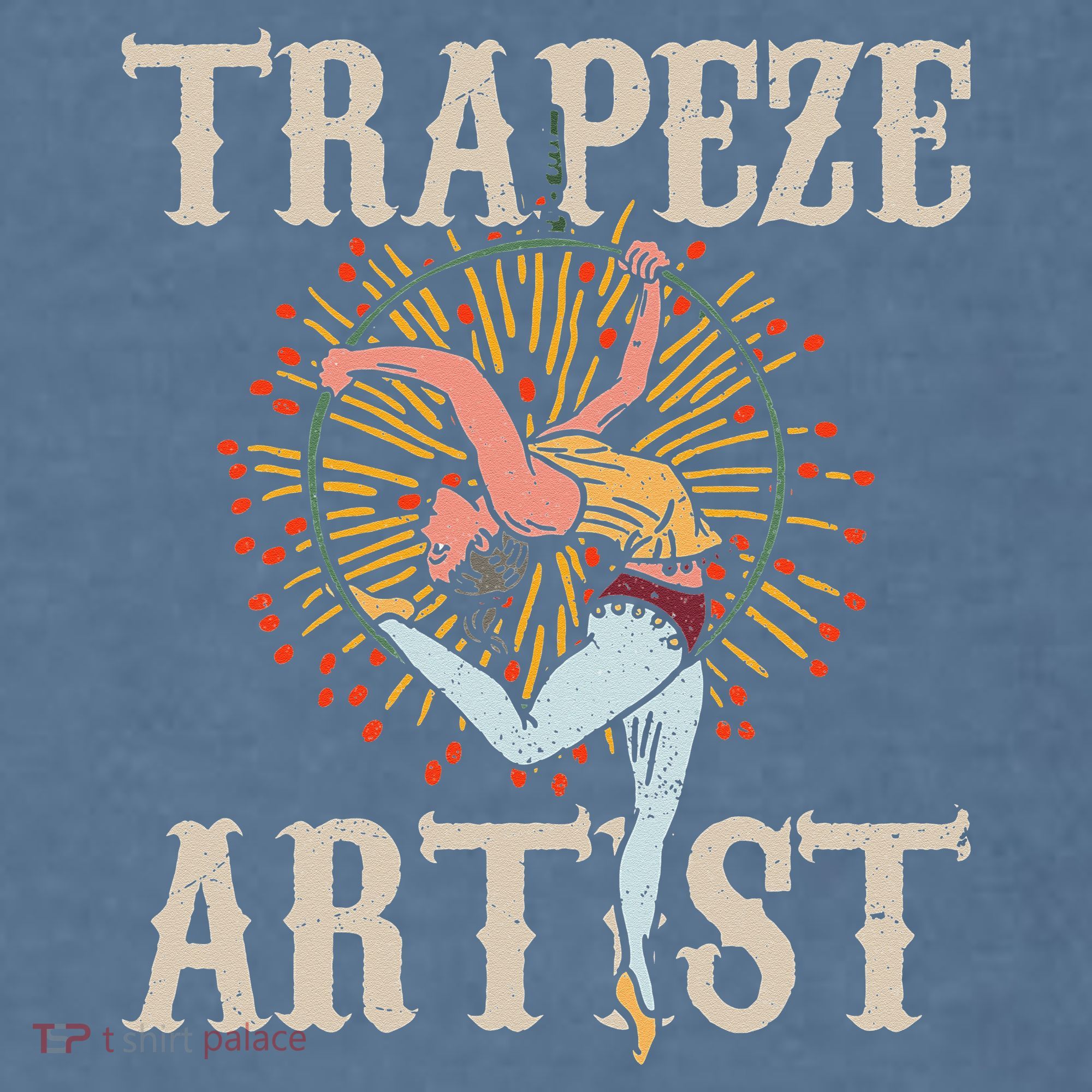 Trapeze Artist Acrobat Carnival Theme Circus Staff Costume Comfort Colors Garment-Dyed Hooded Sweatshirt