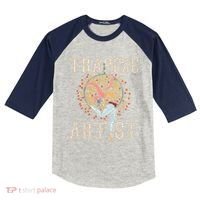 Trapeze Artist Acrobat Carnival Theme Circus Staff Costume Kids Colorblock Raglan Jersey thumb 0