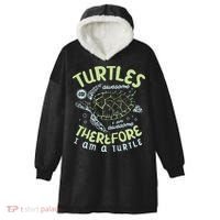 Turtles Are Awesome I Am Awesome Therefore I Am A Turtle Hooded Wearable Blanket thumb 0