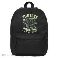 Turtles Are Awesome I Am Awesome Therefore I Am A Turtle 16 in Basic Backpack thumb 0
