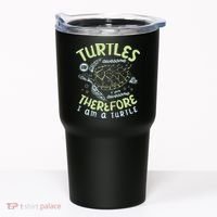 Turtles Are Awesome I Am Awesome Therefore I Am A Turtle Tumbler thumb 0