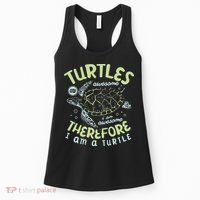 Turtles Are Awesome I Am Awesome Therefore I Am A Turtle Women's Tank Top thumb 0