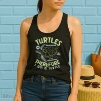 Turtles Are Awesome I Am Awesome Therefore I Am A Turtle Women's Tank Top thumb 2