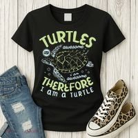 Turtles Are Awesome I Am Awesome Therefore I Am A Turtle Women's T-Shirt thumb 3