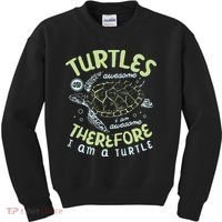 Turtles Are Awesome I Am Awesome Therefore I Am A Turtle Kids Sweatshirt thumb 0