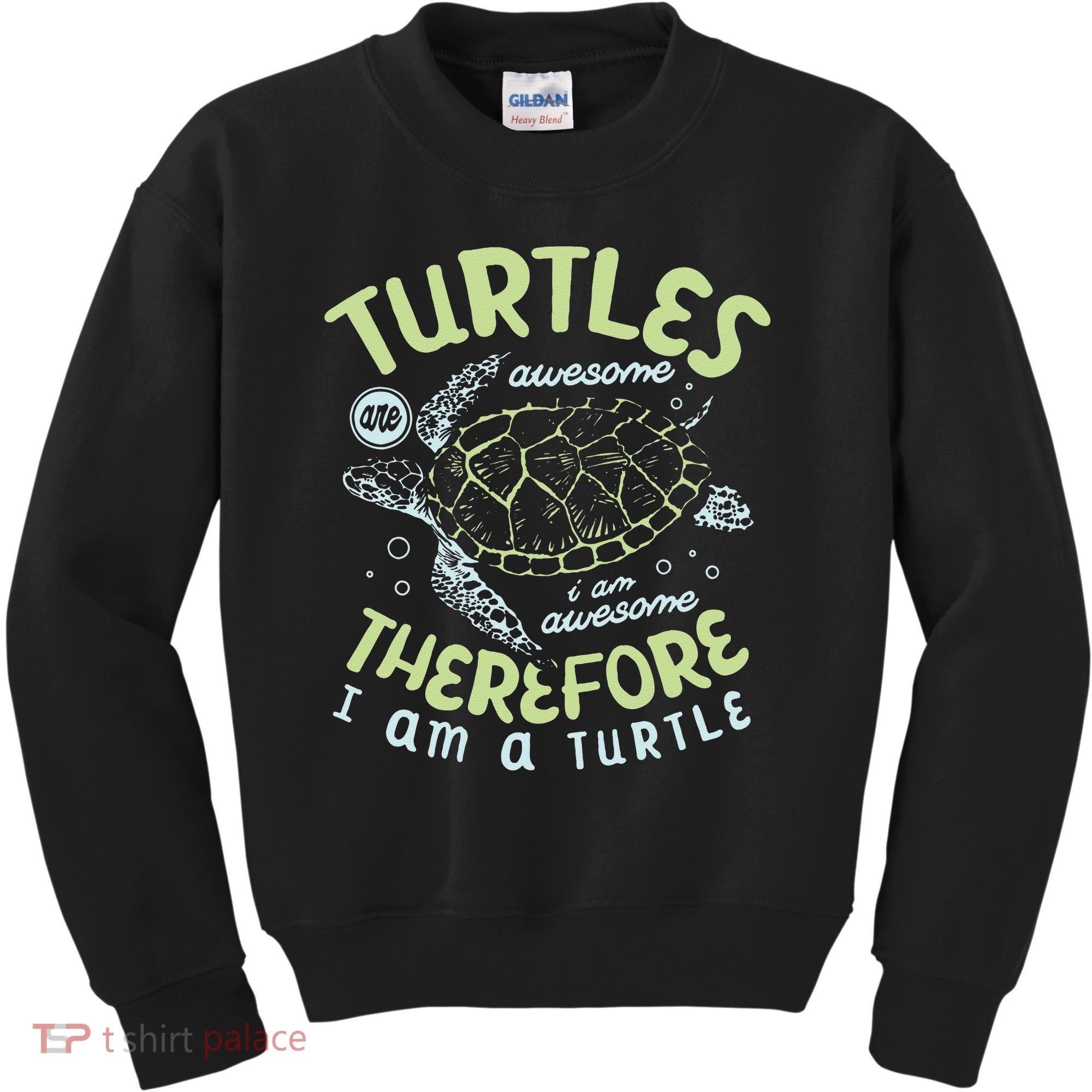 Turtles Are Awesome I Am Awesome Therefore I Am A Turtle Kids Sweatshirt