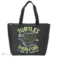 Turtles Are Awesome I Am Awesome Therefore I Am A Turtle Tote Bag thumb 0