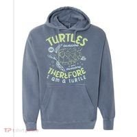 Turtles Are Awesome I Am Awesome Therefore I Am A Turtle Comfort Colors Garment-Dyed Hooded Sweatshirt thumb 0