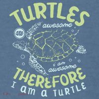 Turtles Are Awesome I Am Awesome Therefore I Am A Turtle Comfort Colors Garment-Dyed Hooded Sweatshirt thumb 2