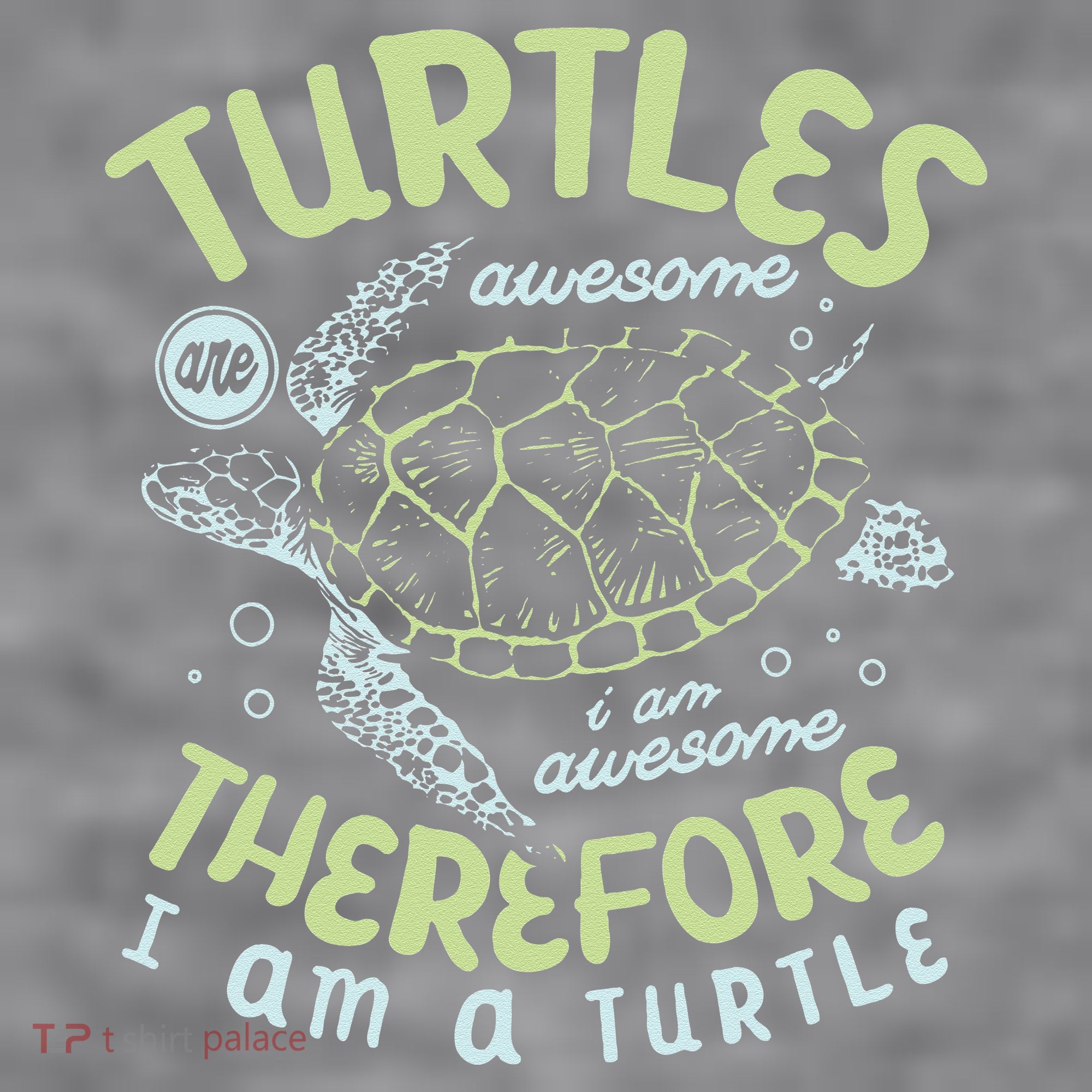 Turtles Are Awesome I Am Awesome Therefore I Am A Turtle Women's Racerback Cropped Tank