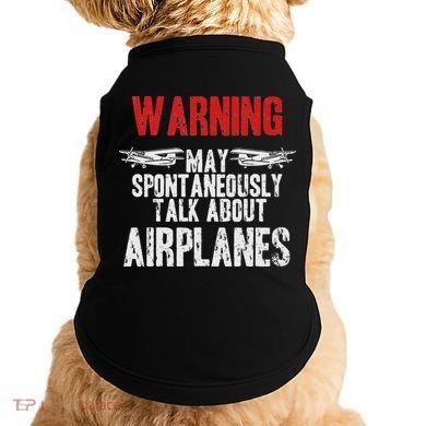 Talk About Airplanes Funny Pilot And Aviation Doggie Tank