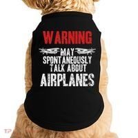 Talk About Airplanes Funny Pilot And Aviation Doggie Tank thumb 0