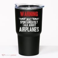 Talk About Airplanes Funny Pilot And Aviation Tumbler thumb 0