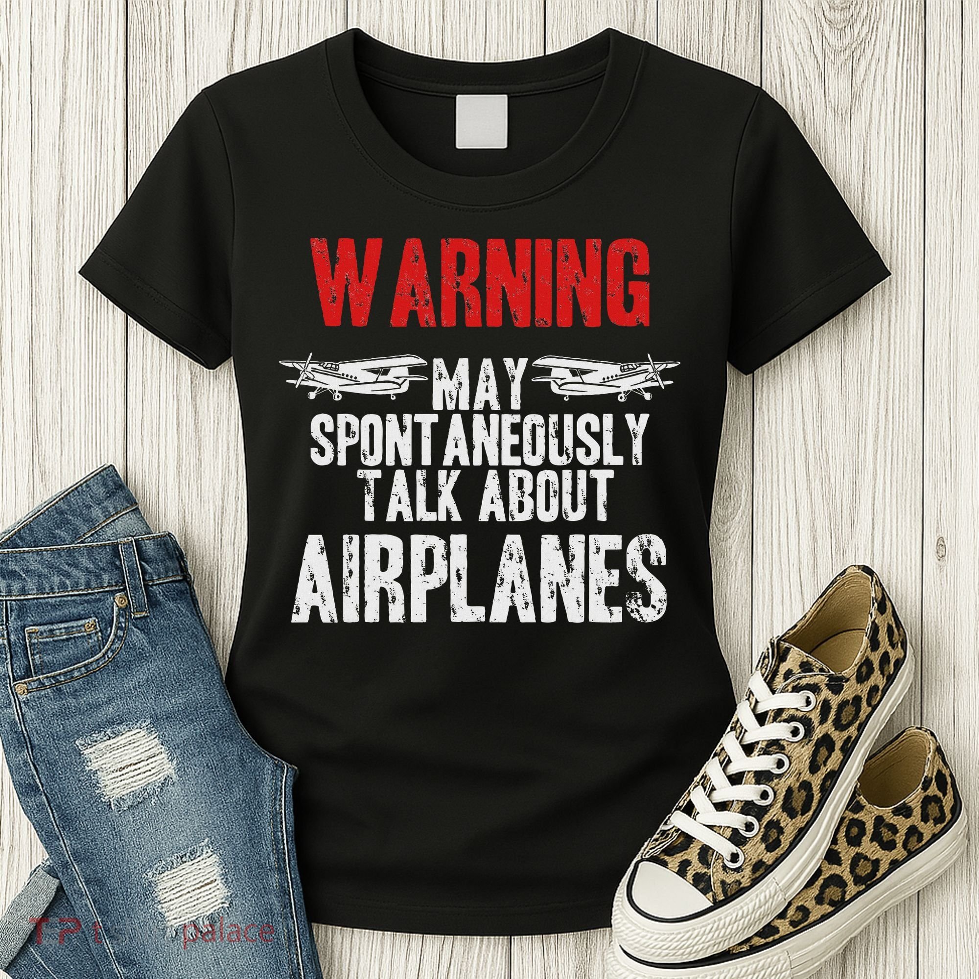 Talk About Airplanes Funny Pilot And Aviation Women's T-Shirt