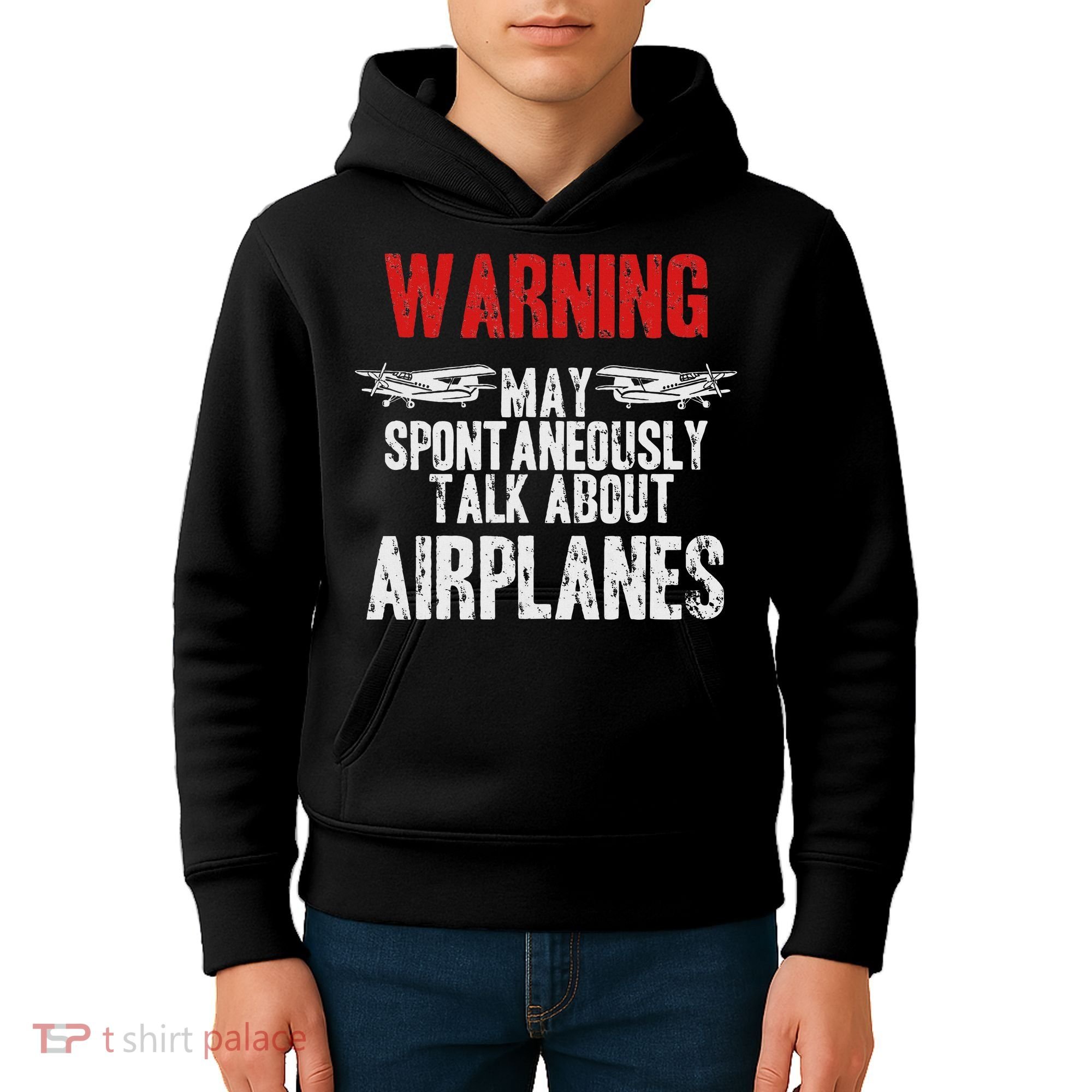 Talk About Airplanes Funny Pilot And Aviation Kids Hoodie