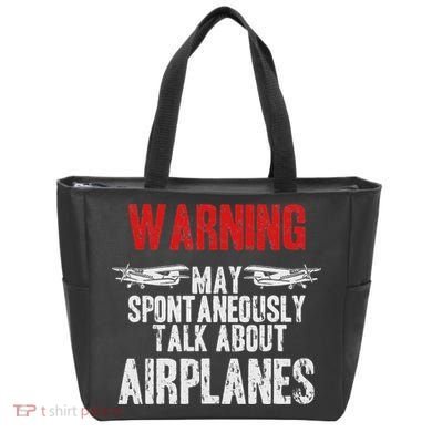 Talk About Airplanes Funny Pilot And Aviation Tote Bag