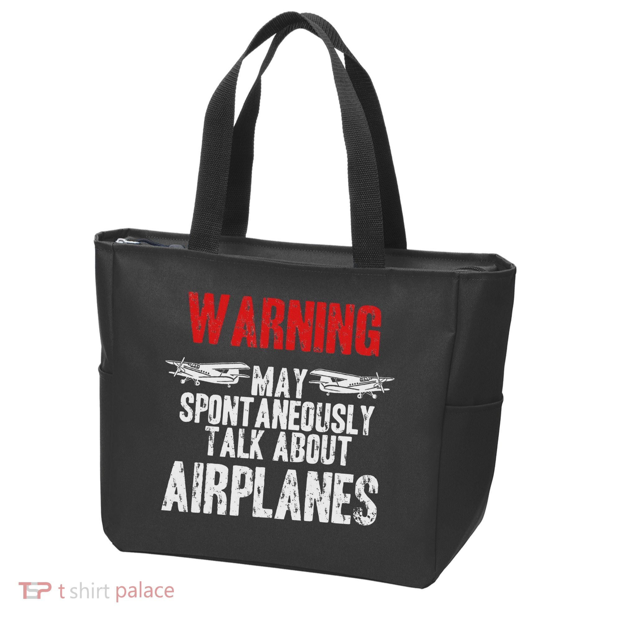 Talk About Airplanes Funny Pilot And Aviation Tote Bag
