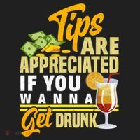 Tips Are Appreciated If You Wanna Get Drunk Barkeeper Funny Gift Hat thumb 2