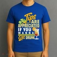 Tips Are Appreciated If You Wanna Get Drunk Barkeeper Funny Gift T-Shirt thumb 3