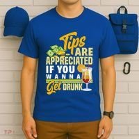Tips Are Appreciated If You Wanna Get Drunk Barkeeper Funny Gift T-Shirt thumb 6