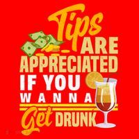 Tips Are Appreciated If You Wanna Get Drunk Barkeeper Funny Gift Santa Hat thumb 1