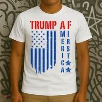 Trump Af America First Ultra Maga Republican Military Voter T-Shirt thumb 3