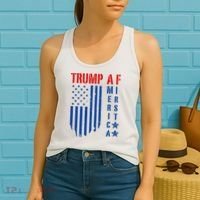 Trump Af America First Ultra Maga Republican Military Voter Women's Tank Top thumb 2