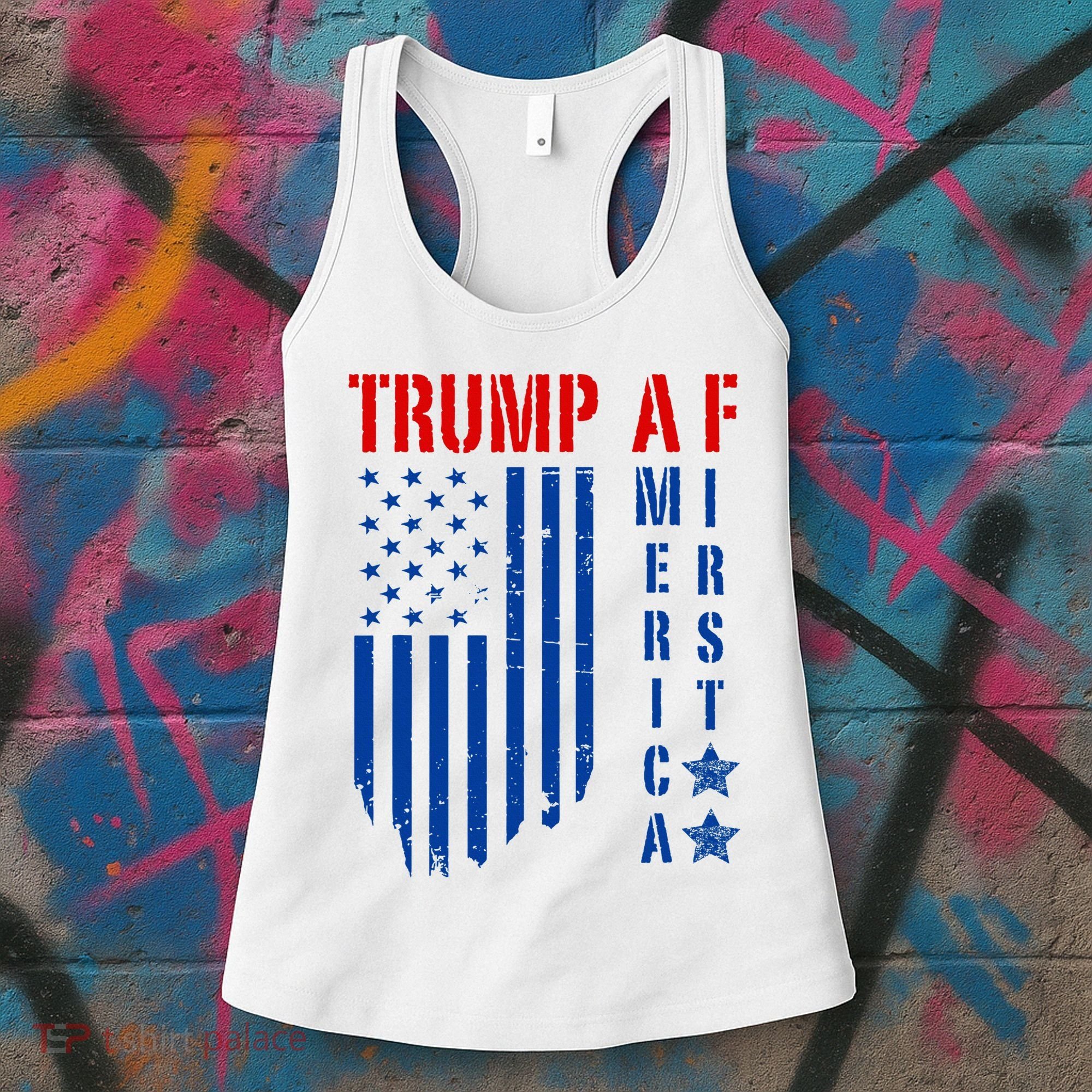 Trump Af America First Ultra Maga Republican Military Voter Women's Tank Top