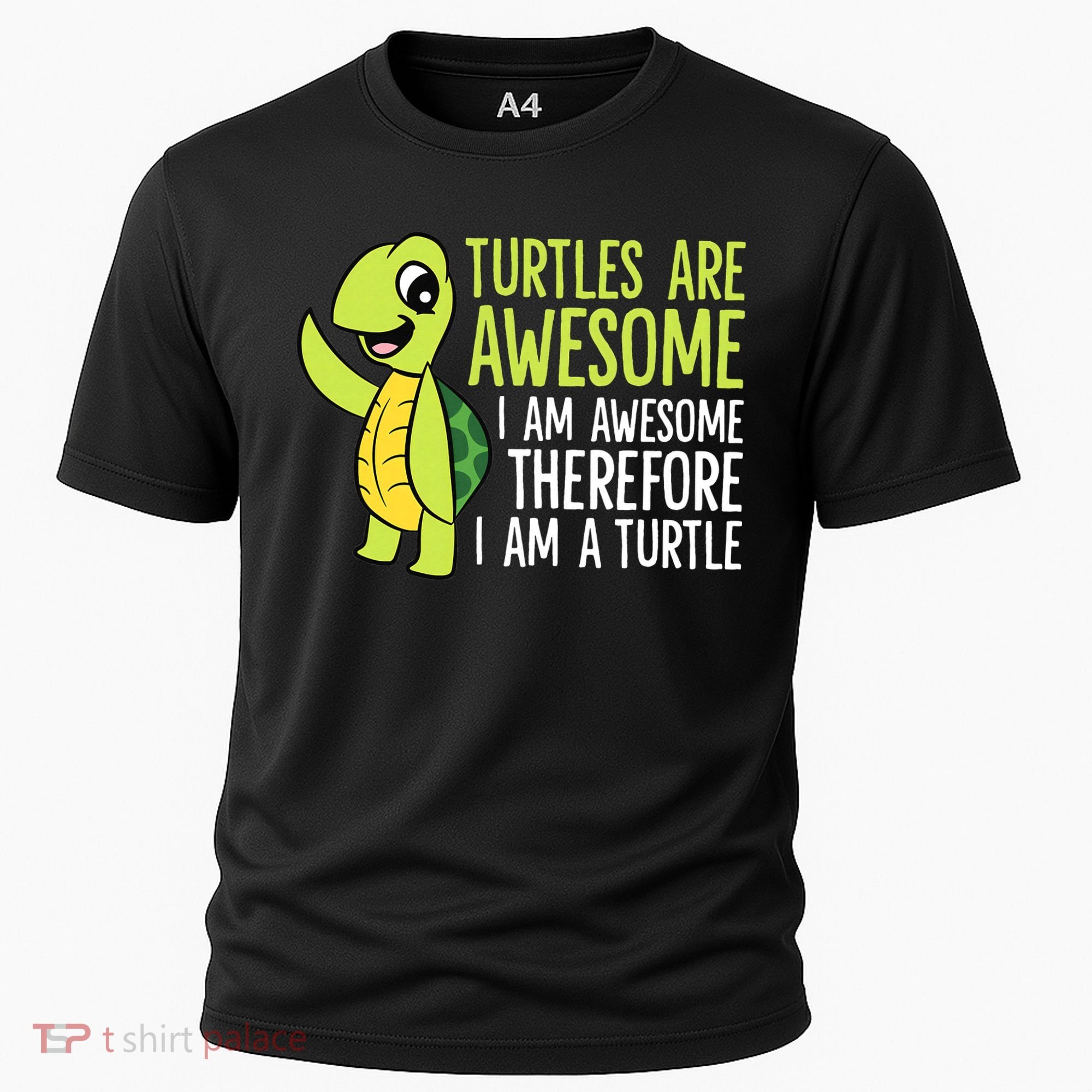 Turtles Are Awesome. I'm Awesome Therefore I'm a Turtle Cooling Performance Crew T-Shirt