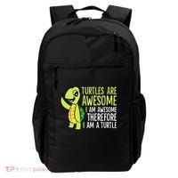 Turtles Are Awesome. I'm Awesome Therefore I'm a Turtle Backpack thumb 0