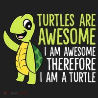 Turtles Are Awesome. I'm Awesome Therefore I'm a Turtle Beanie thumb 2