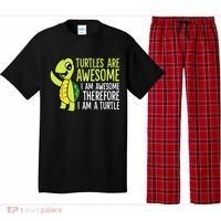 Turtles Are Awesome. I'm Awesome Therefore I'm a Turtle Pajama Set thumb 0