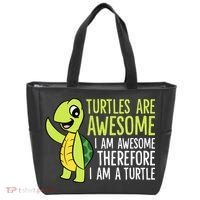 Turtles Are Awesome. I'm Awesome Therefore I'm a Turtle Tote Bag thumb 0