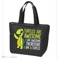 Turtles Are Awesome. I'm Awesome Therefore I'm a Turtle Tote Bag thumb 3