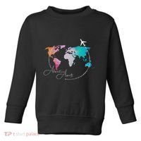 Traveler Adventure Artist Travel Lover Toddler Sweatshirt thumb 0