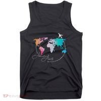 Traveler Adventure Artist Travel Lover Tank Top thumb 0