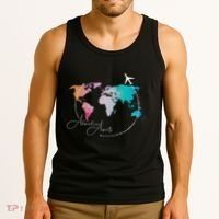 Traveler Adventure Artist Travel Lover Tank Top thumb 3