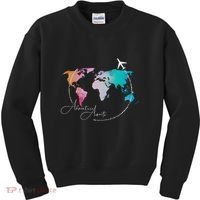 Traveler Adventure Artist Travel Lover Kids Sweatshirt thumb 0