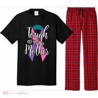 Tough As A Mother Gift Thyroid Cancer Awareness Sarcastic Mom Gift Pajama Set thumb 0