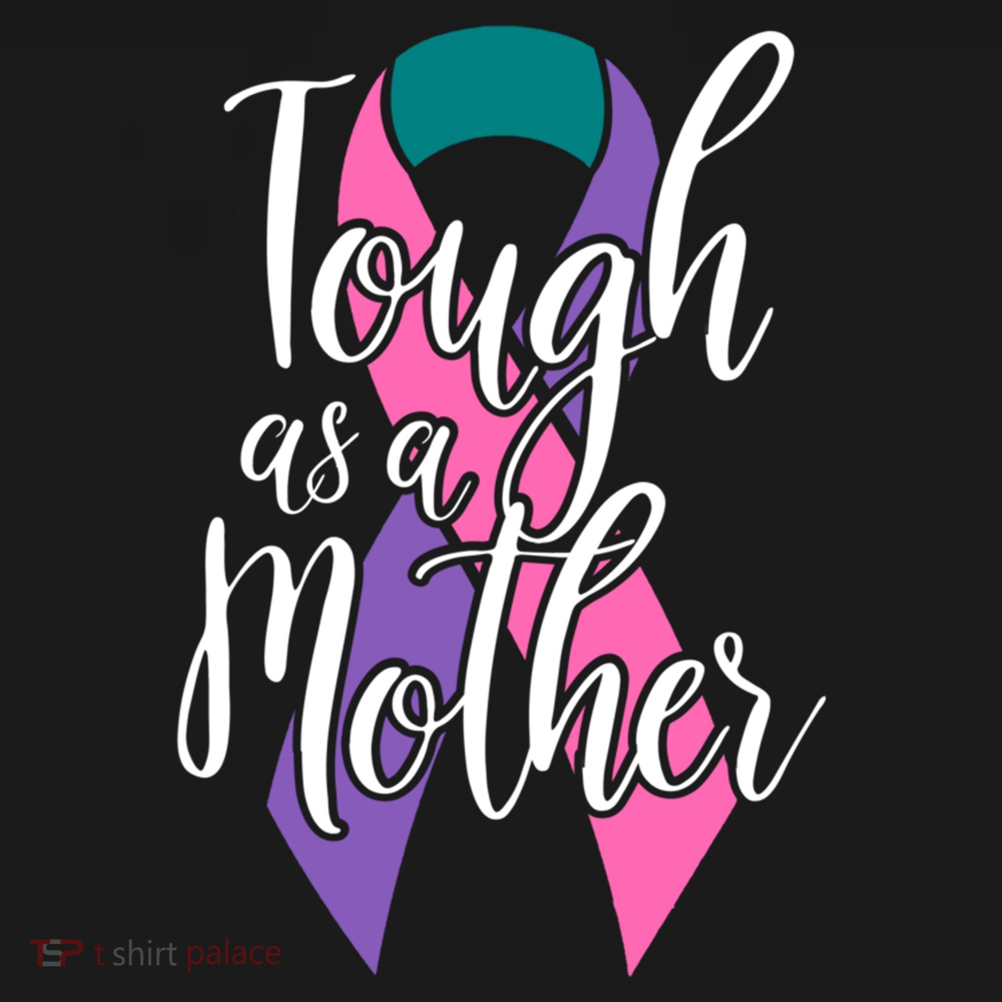 Tough As A Mother Gift Thyroid Cancer Awareness Sarcastic Mom Gift Women's Hoodie
