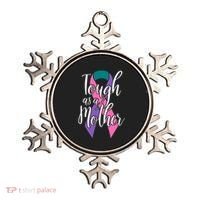 Tough As A Mother Gift Thyroid Cancer Awareness Sarcastic Mom Gift Ornament thumb 0