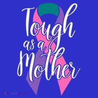 Tough As A Mother Gift Thyroid Cancer Awareness Sarcastic Mom Gift Women's Tank Top thumb 5