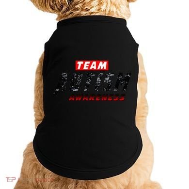 Team Autism Awareness Superhero Doggie Tank
