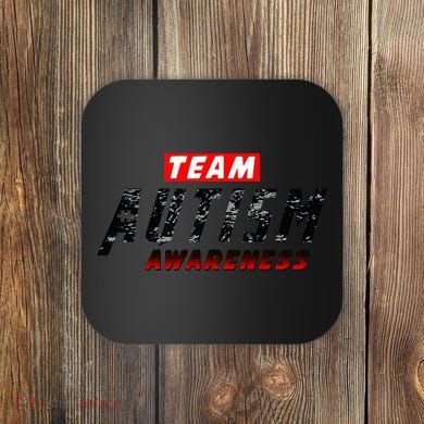 Team Autism Awareness Superhero Coaster
