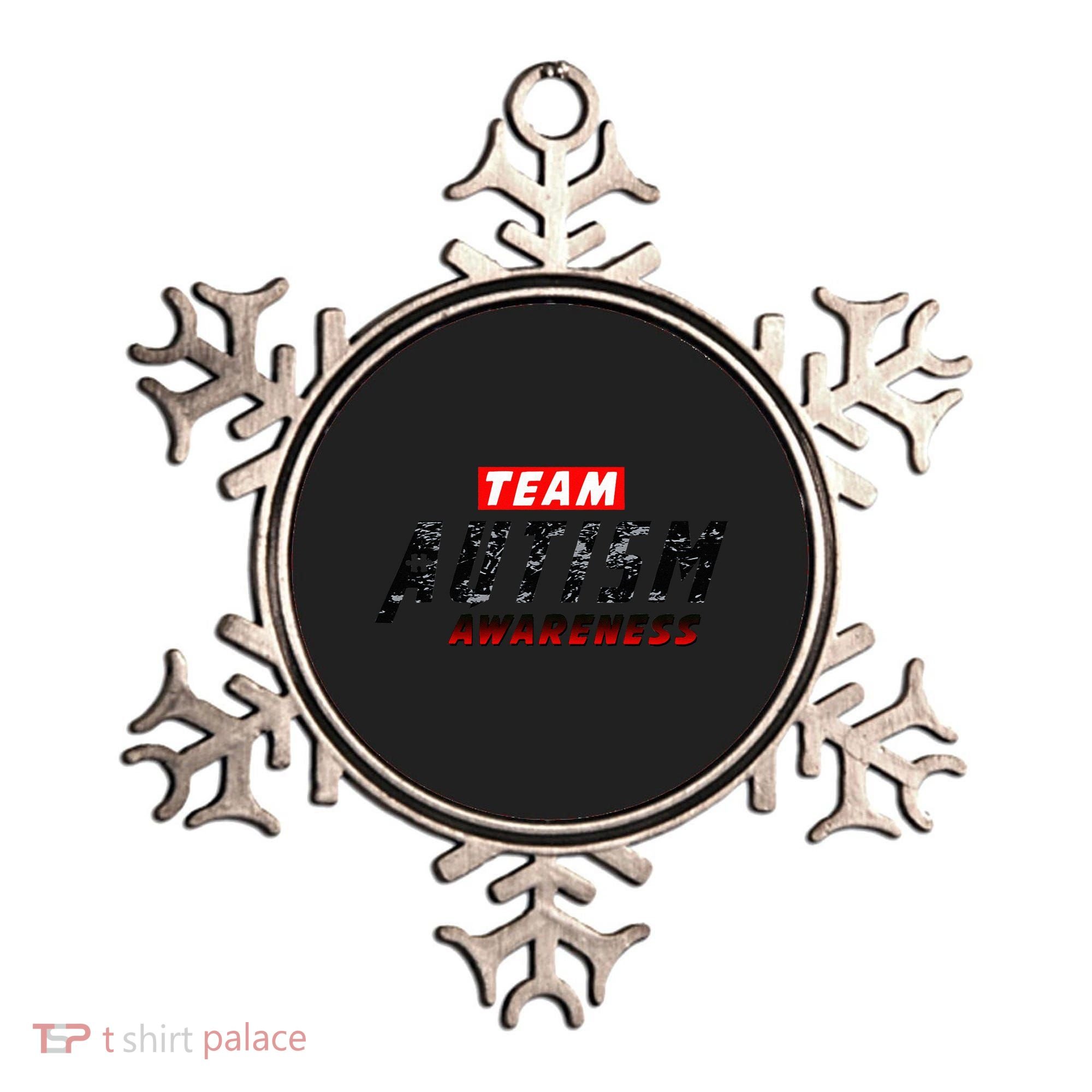 Team Autism Awareness Superhero Ornament